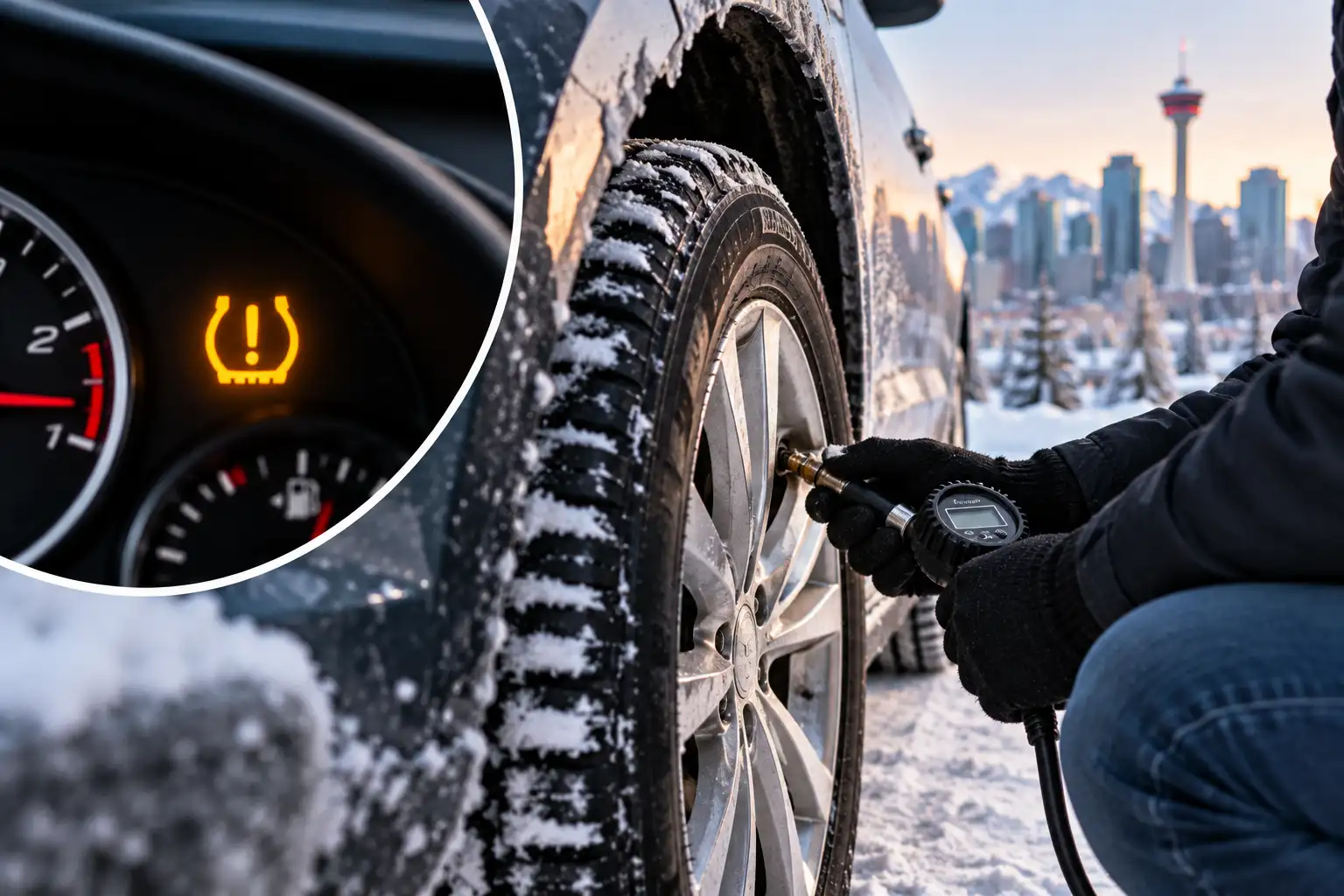 Why the Tire Pressure Light Comes On in Cold Weather