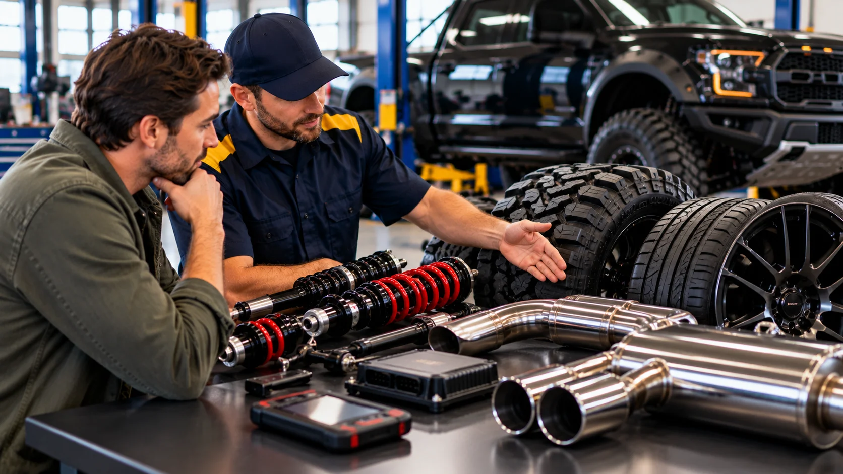 Performance upgrade options for a vehicle